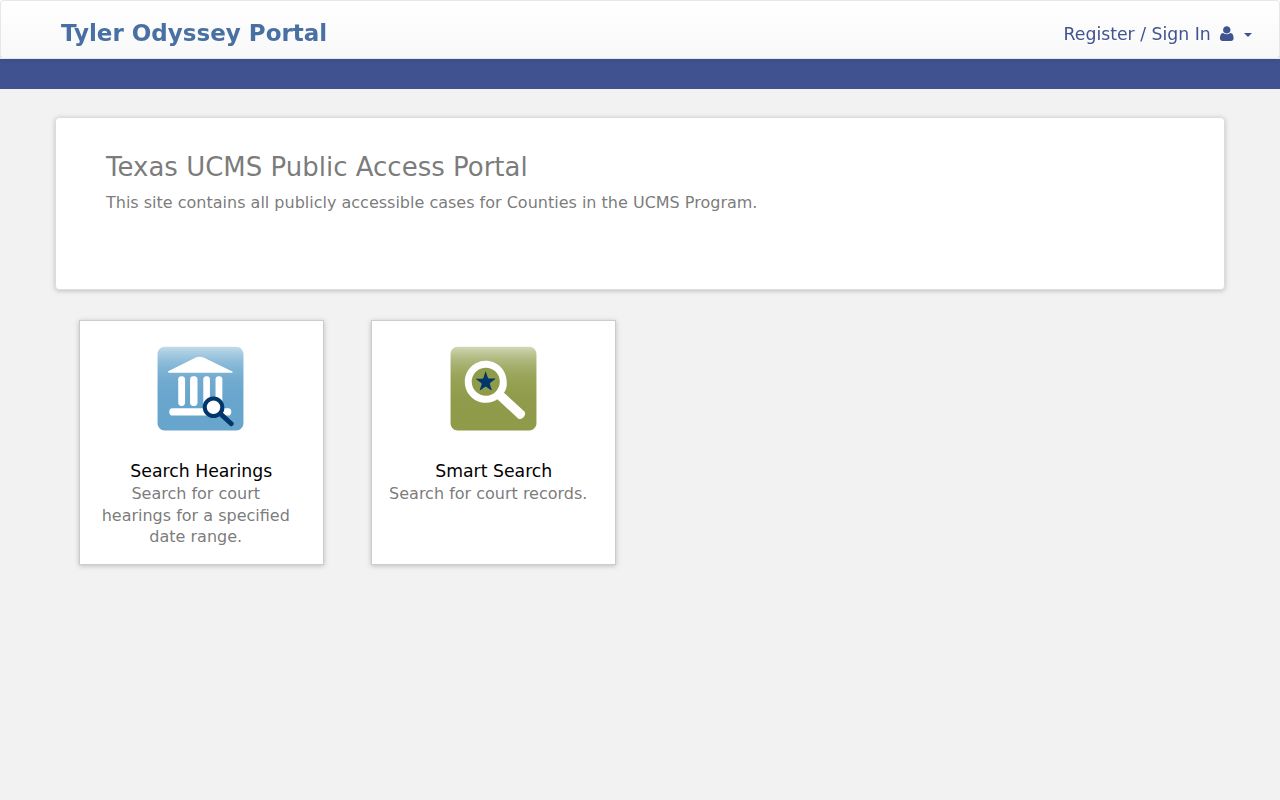 Hamilton County docket search Tyler portal