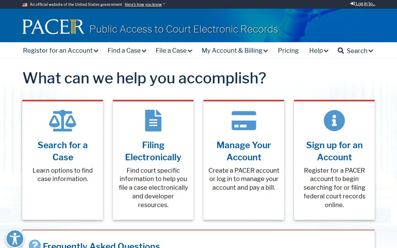 Hamilton County court records federal PACER docket search